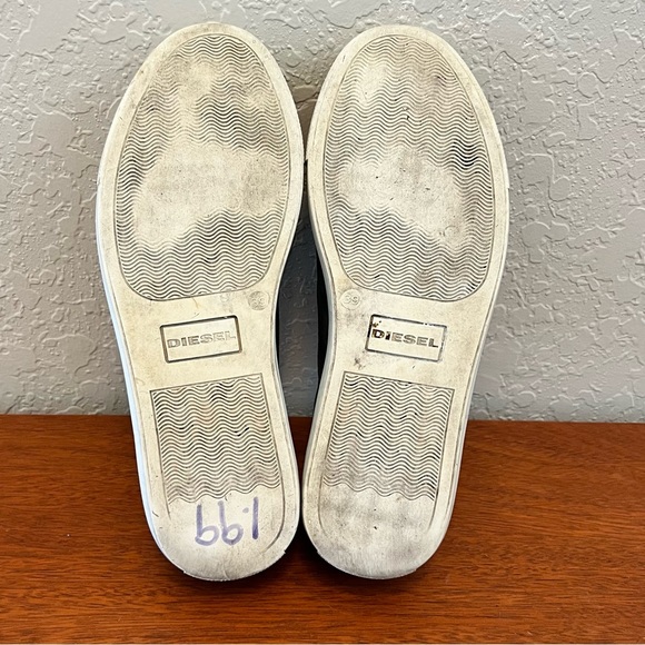 Diesel blue-gray low leather sneakers size 39 (US 8.5) - Picture 9 of 14